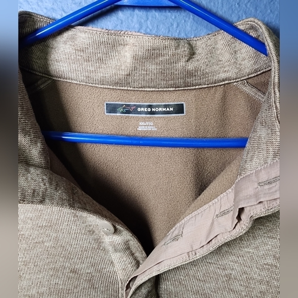 Greg Norman Quarter-Button Pullover Golf Sweater - image 3